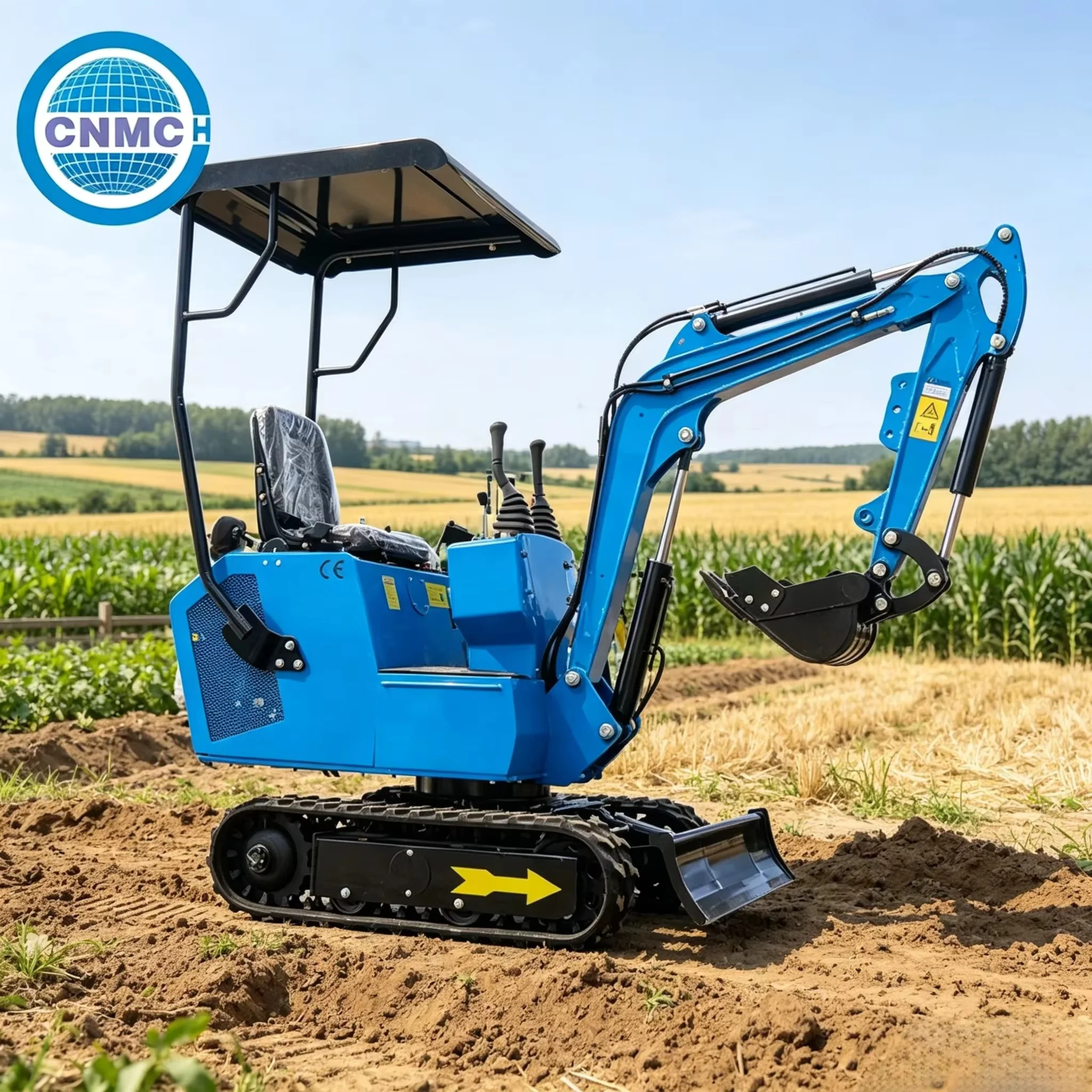 

CNM-10DH 1 Ton Mini Excavator Digger Small Crawler Excavator Compact Multifunctional Customizable CE EPA Certification Farm Use