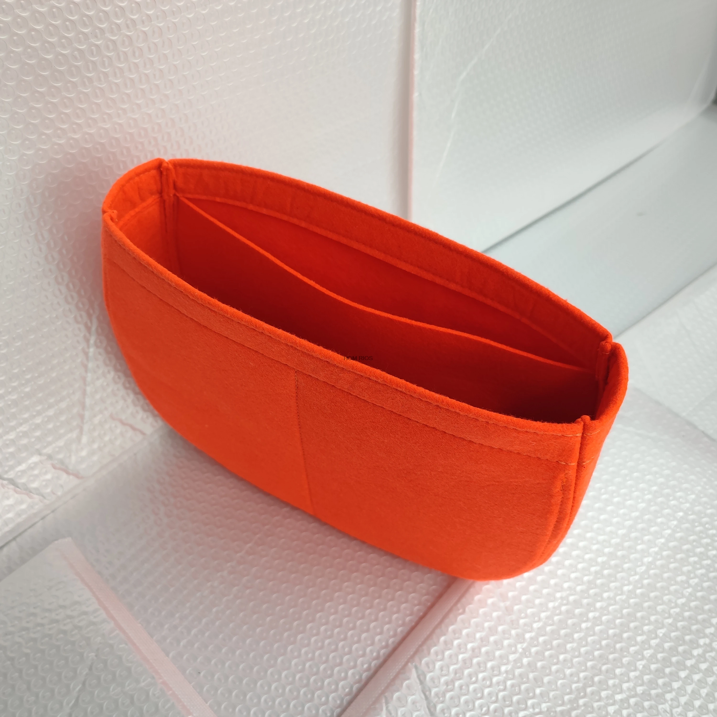 Felt Purse Organizer Insert For LOOP HOBO BAG 38x10x30cm, Inner Bag Liner & Bag Protector for Handbags, Half-circle Tote Shaper