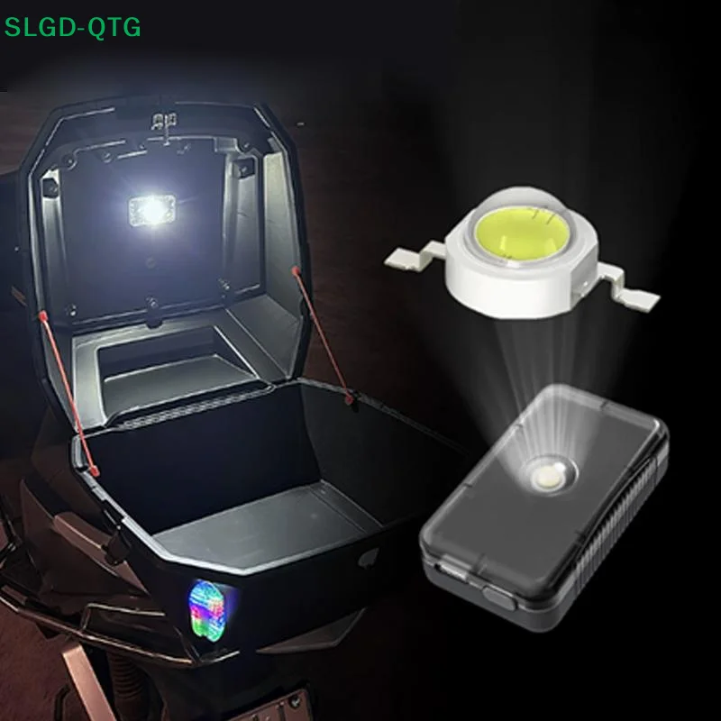 HOT Hot！Motorcycle Locomotive Box Sensor Light LED Tail Box Anti-Collision Lamp Convenient Outdoor Fishing Camping Night Light