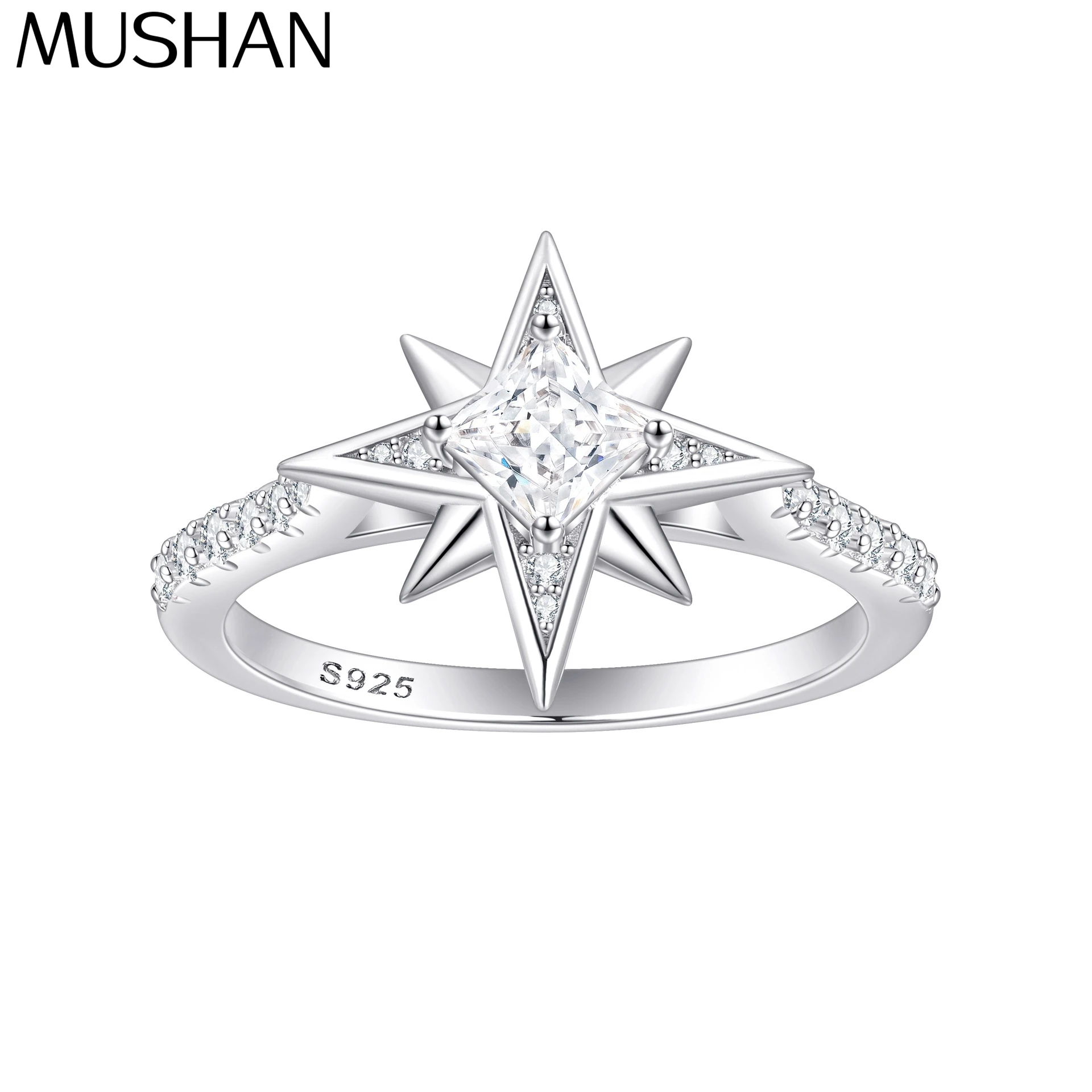 

Ювелирные изделия MuShan: Кольцо из стерлингового серебра 925 пробы с высокоуглеродистым бриллиантом, обручальное кольцо, подарок на день рождения, элитные ювелирные изделия, женские кольца, изысканные украшения