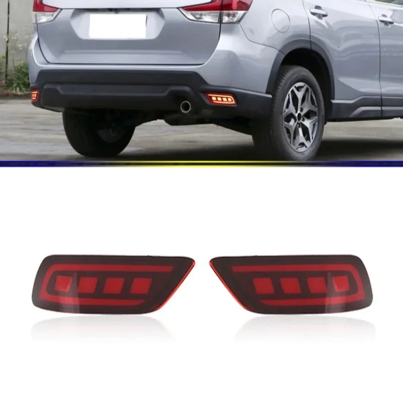 

For Subaru Forester 2019 2020 2021 2022 2023 LED Rear Bumper Light DRL Fog Light Flowing Turn Signal Brake High Bright Daylights