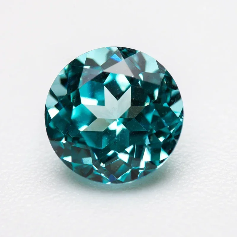 

Оптовая продажа, выборный сертификат AGL, новый выращенный в лаборатории сапфир Параиба круглой формы 100, граненый драгоценный камень огранки для изготовления ювелирных изделий своими руками