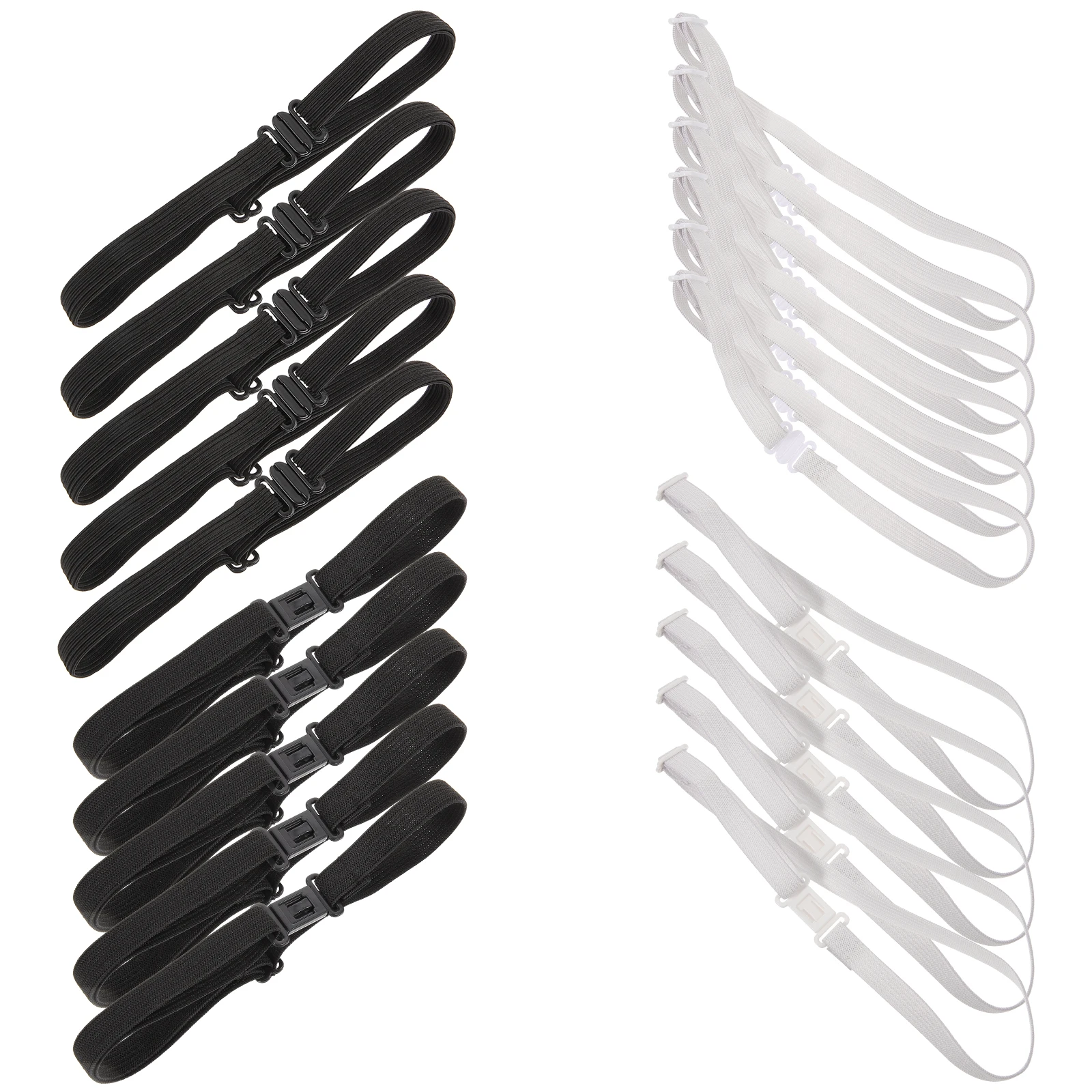 

20 Pcs Bow Tie Extension Strap Adjustable Buckle Straps Elastic Band Beef Tendon Ties for Men