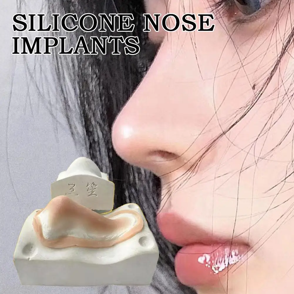 Prothèse nasale en silicone protéiné pour maquillage de scène, réutilisable, kit de prothèse faciale en silicone réutilisable pour déguisement ﻿