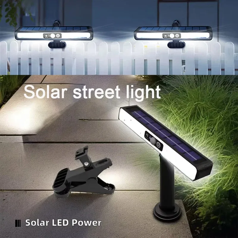 

Солнечные фонари с зажимом для улицы, водонепроницаемые, 36 светодиодов, 6000 К, портативный солнечный свет безопасности для забора, гаража, кемпинга, 2 шт.