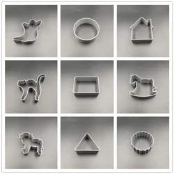 Cookie Cutters Moulds Aluminum Alloy Cute Animal Shape Biscuit Mold DIY Fondant Pastry Decorating Baking Kitchen Tools