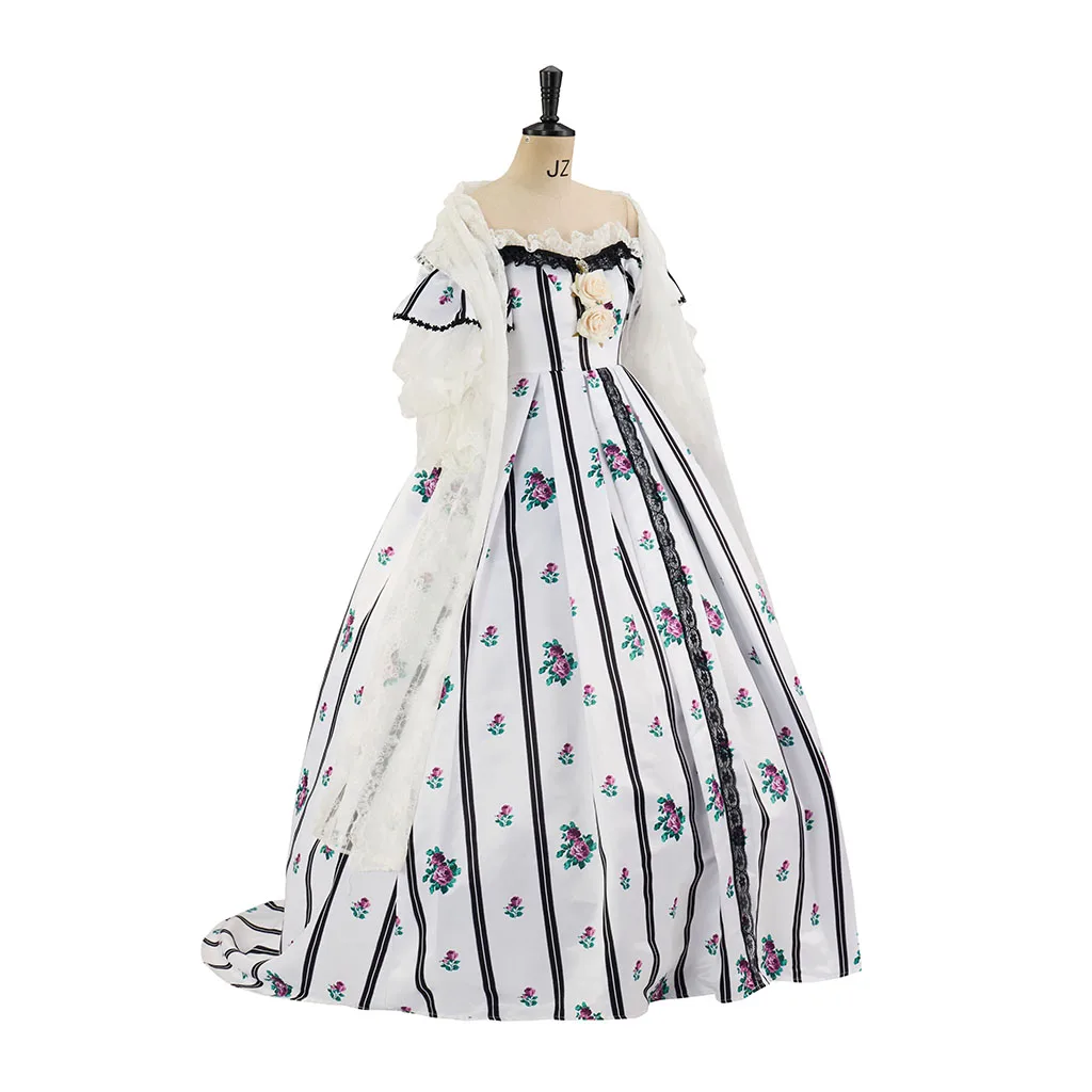 Movie Lincoln Cosplay Mary Todd Costume Victorian Civil War Southern Belle Ball Gown For Women Rococo Walking Dress Suit