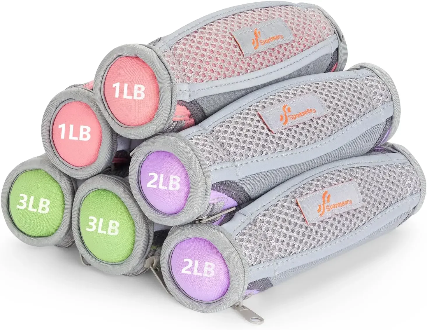 

Soft Hand Weights Set 6pcs (1lb,2lb,3lb Each) for Women Walking Home Workout Aerobics