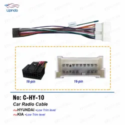 Car Radio Cable CD Player Power Wiring Harness Android Head Unit 16pin Connector for Hyundai Getz KIA Cerato Spectra