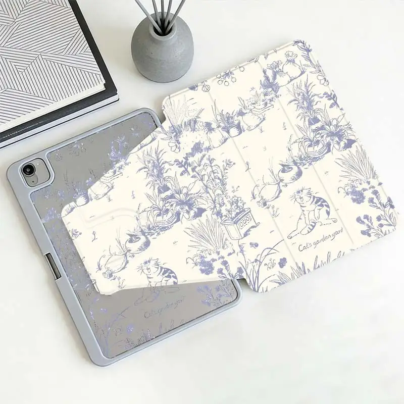 Multi-Angle 360° Rotate Acrylic Cover For iPad A16 2025 11 Air11/13 IPad Mini6 8.3 Pro 10.5 Pro11 iPad 10.2 7/8/9 4/5 10.9 10th