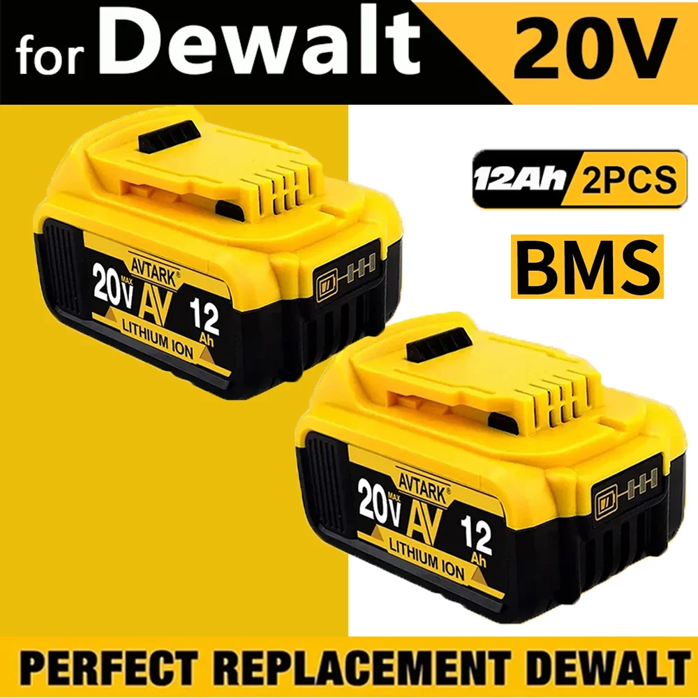 

8000MAH For Dewalt DCB200 Replacement Battery Compatible For Dewalt 18V 20V Tools DCB120 DCB182 DCB200 DCB609 Battery