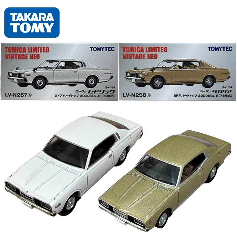 TAKARA TOMY TOMYTEC Tomica 1/64 TLV-N257a TLV-N258a Cedric/Gloria 2000SGL-E 2 Deuren Legering Speelgoed Motor Diecast Metaal Model Geschenken