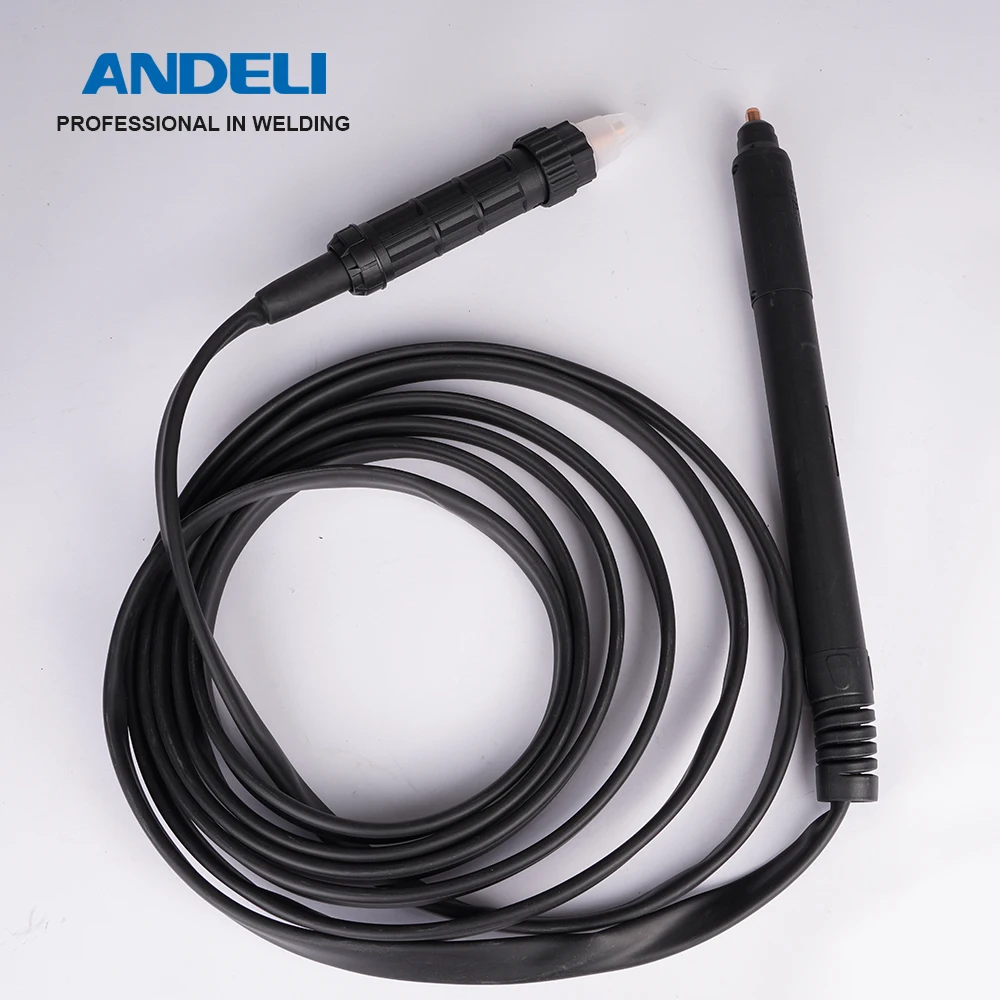 Imagem -06 - Andeli-tocha de Corte de Plasma Punho Preto Reto Adaptador para Cortador de Plasma Cnc Corte de Contato sem hf 6m Ipt60