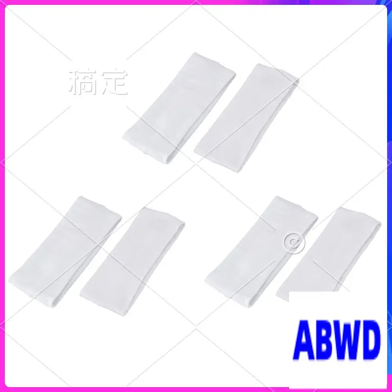 WD-6Pcs أزياء المرأة القطن اليوغا رباط شعر الرياضة عرق سيدة عقال شعبية النساء إكسسوارات الشعر الأبيض