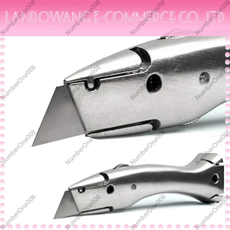 Aluminum Alloy Carpet Knife Heavy Duty Flooring Utility Knife with Blades for Linoleum Vinyl Cutting