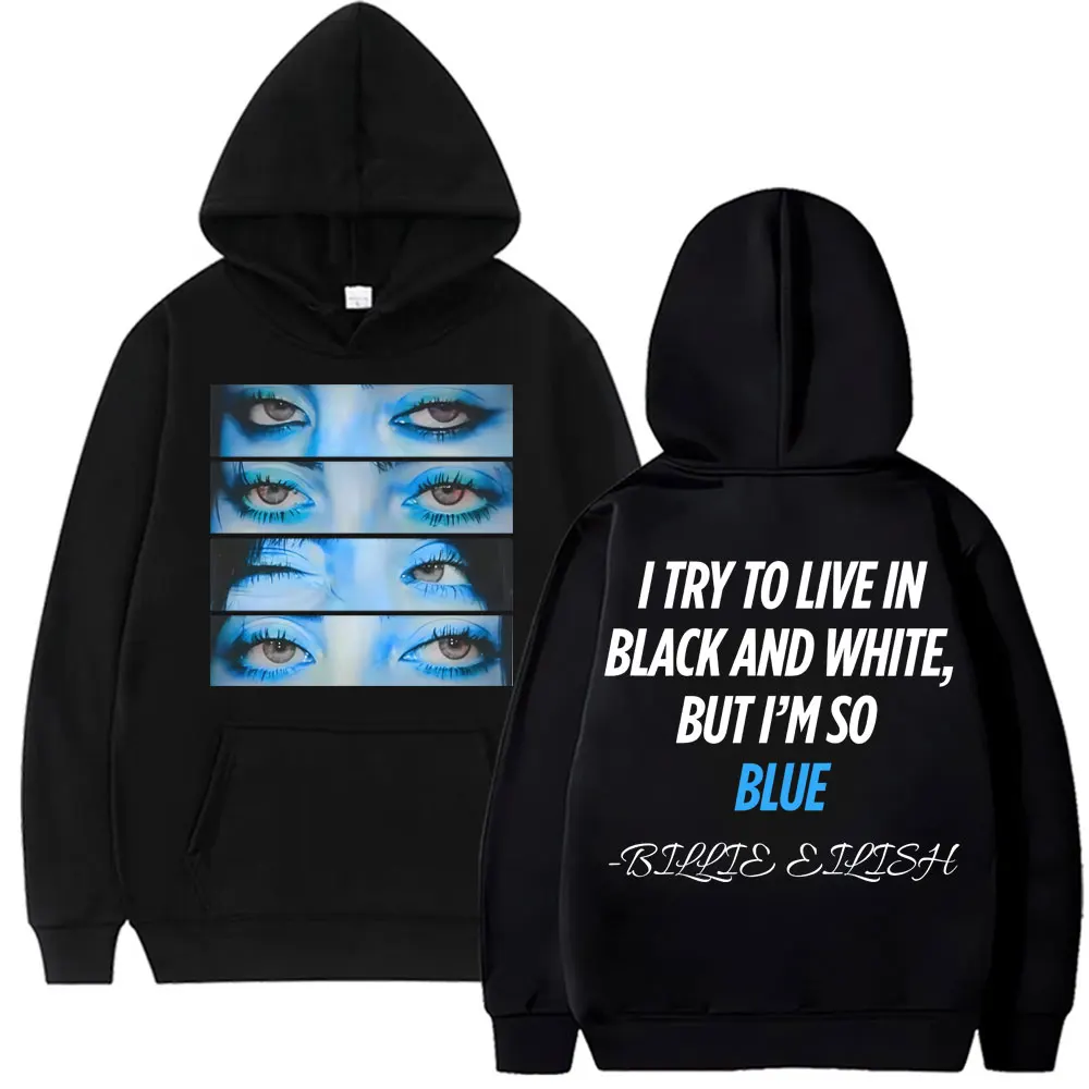 

Blue Eyes Hit Me Hard and Soft Толстовка с капюшоном Модная мужская спортивная одежда в стиле Харадзюку в стиле хип-хоп Негабаритный флисовый винтажный свитшот в стиле Харадзюку в подарок