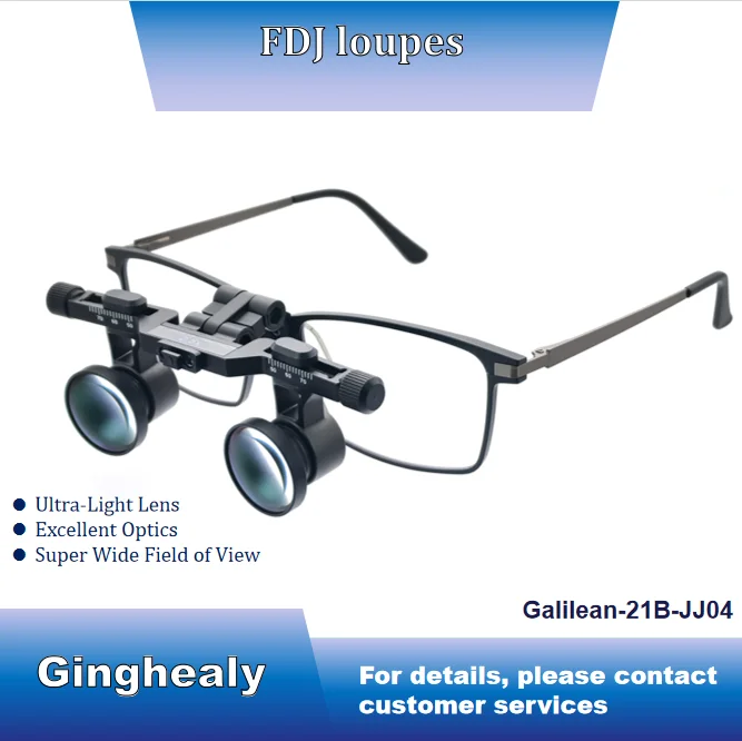 

PERFECT FOR DIFFERENT VISION! Asynchronous Binocular Loupe – Titanium Frame, Left & Right Eye Adjust Separately, Ideal for Elect