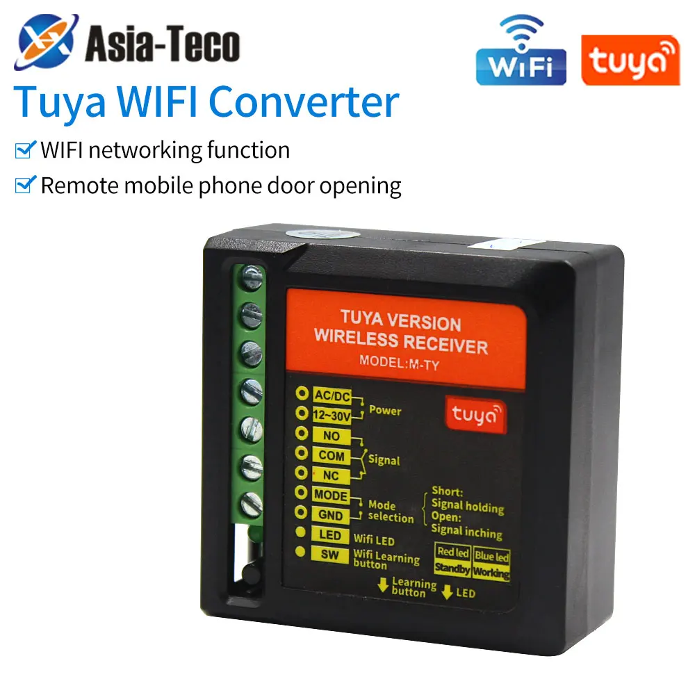 

Tuya App 2.4G WIFI Garage Automatic Door Opener Controller Smart Relay Switch Module Gate Wireless Remote Voice Control by Alexa