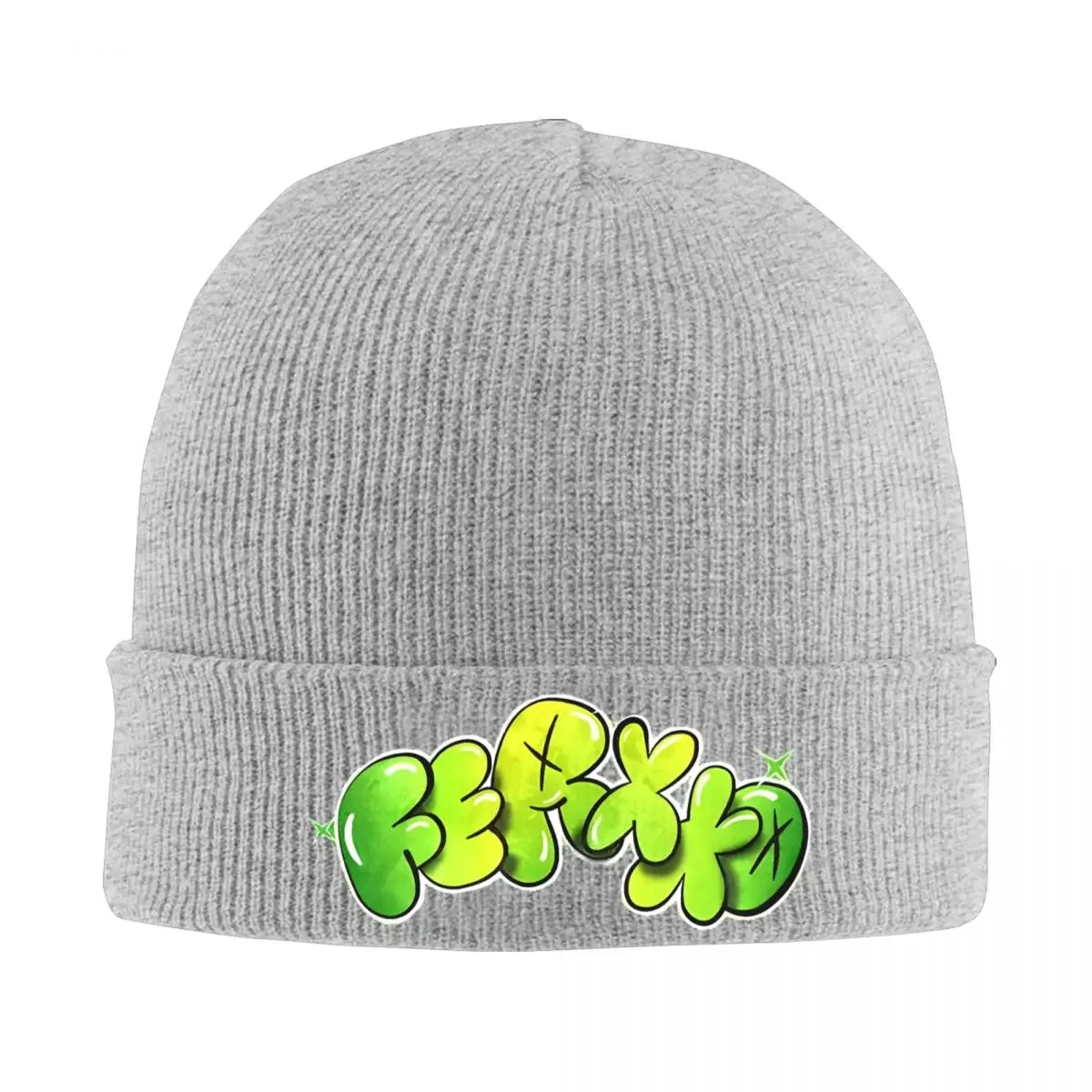 Logo Feid Knitted Hat Women's Men's Skullies Beanies Autumn Winter Hats Rapper Ferxxo 2024 Tour Casual Melon Cap