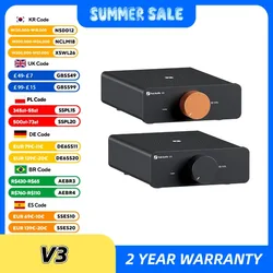 Fosi Audio V3 Stereo Power Amplifier 300W *2 TPA3255 Class D Mini Amp 2 Channel Audio Amplifier for Subwoofer Passive Bookshelf