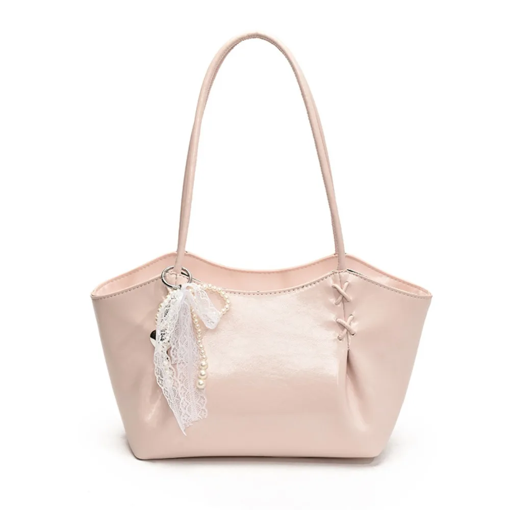 

Элегантная осенне-зимняя сумка подмышки с подвеской, темпераментная дорожная сумка из искусственной кожи, универсальная французская сумка-тоут, портативная