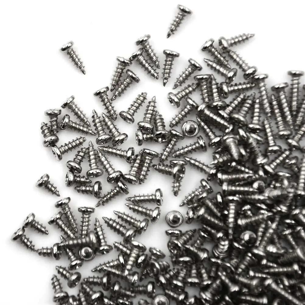 100Pcs/pack M2 4mm 6mm 8mm Screw Thread Diameter Round Head Cross Screws Self Tapping Screw Hardware Tool