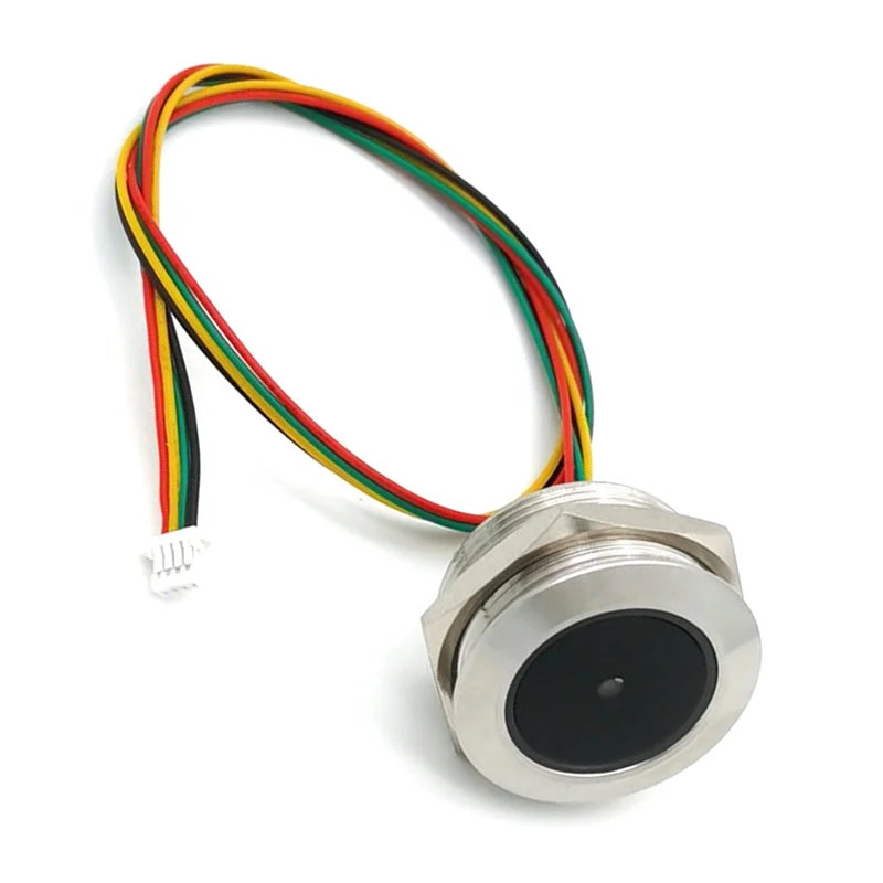 Luz indicadora de anillo controlado de acero inoxidable GM60 UART, escáner de código de barras 1D/QR/2D, módulo de escáner de código de barras de código QR