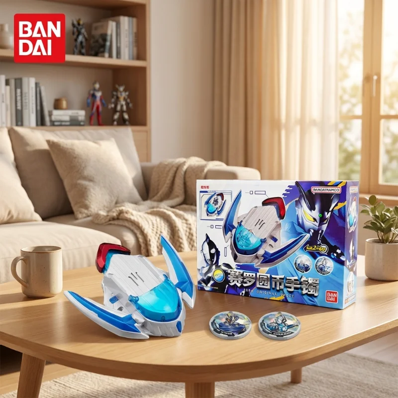 

Bandai Ultraman Sairo Yuan Coin Bracelet Interactive Sound Light Transformation Gear for Boys Role Play Fun Heroic Battle Gift
