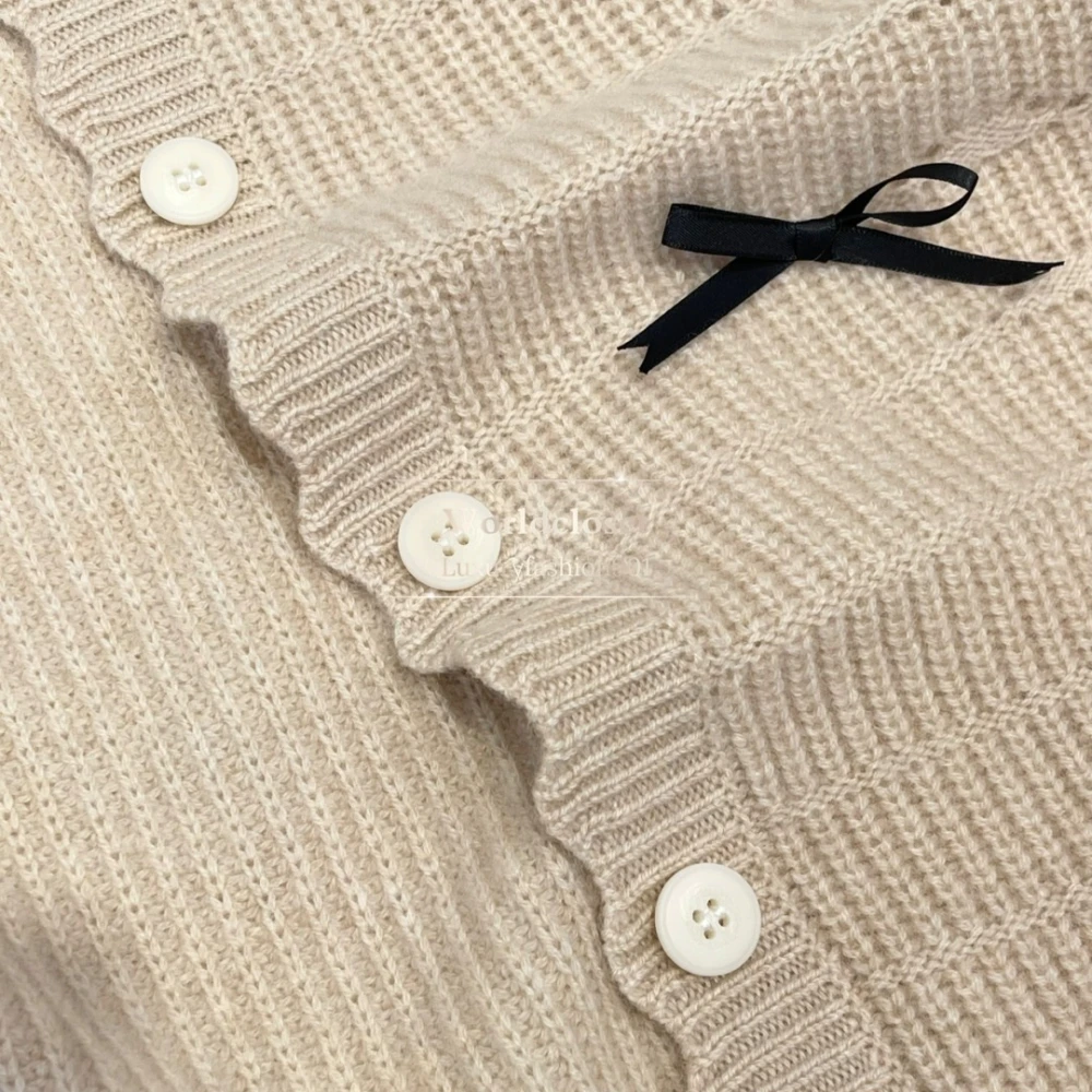 عالية الجودة دقيق الشوفان الكاكي كم طويل القوس الدانتيل سترة بلايز 2025 جديد