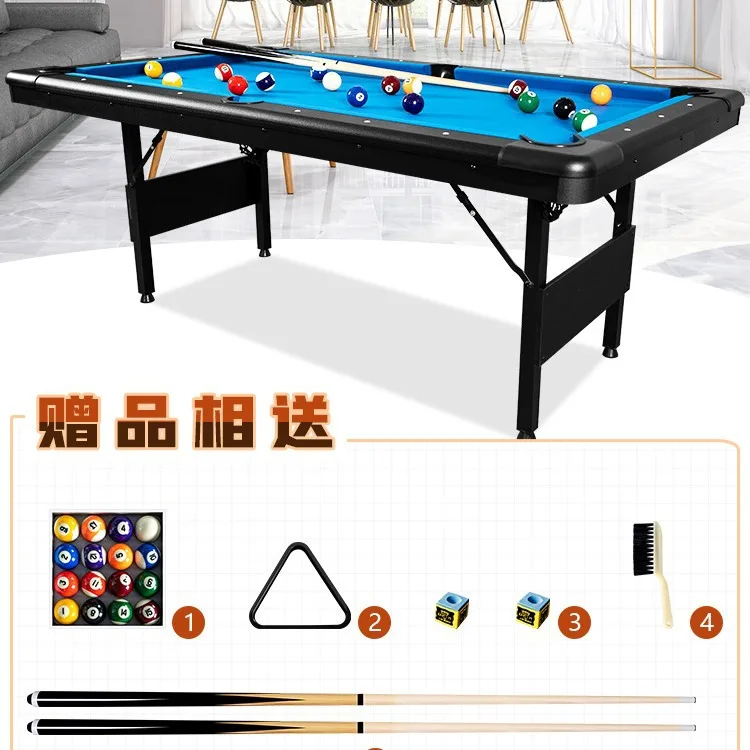 Indoor household 6-foot/7-foot folding billiards table without installation, household billiards table collision table