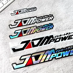JDM pegatinas reflectantes y arcoíris, pegatinas para motocicletas y coches, JDMPOWER