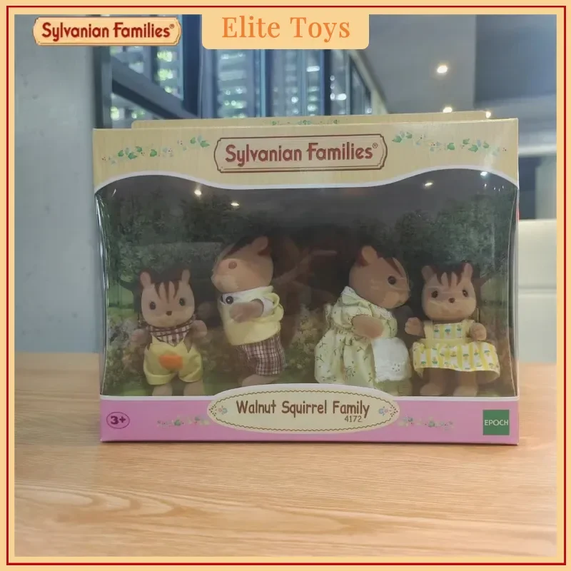 Famiglie Sylvanian Noce Scoiattolo Fennec Famiglia di volpe Casa da gioco adatta alla pelle Simulato giocattoli carini Regali di compleanno per bambini