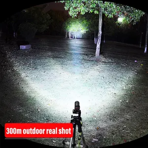 Hochleistungs -LED -Taschenlampen zoomable, T6 LED -Lampenperlen, wasserdicht, 4 Beleuchtungsmodi, multifunktionale USB -Lademodi 8 Hauptverkäufe LED -Laternenlast USB - №7