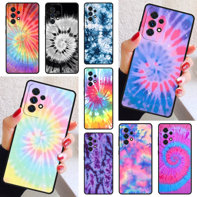 Tie Dye Trippy Phone Case Cover For Samsung Galaxy A52 A72 A73 A20e A21S A50 A70 A11 A12 A42 A31 A40 A51 A71 A32 A80 A91