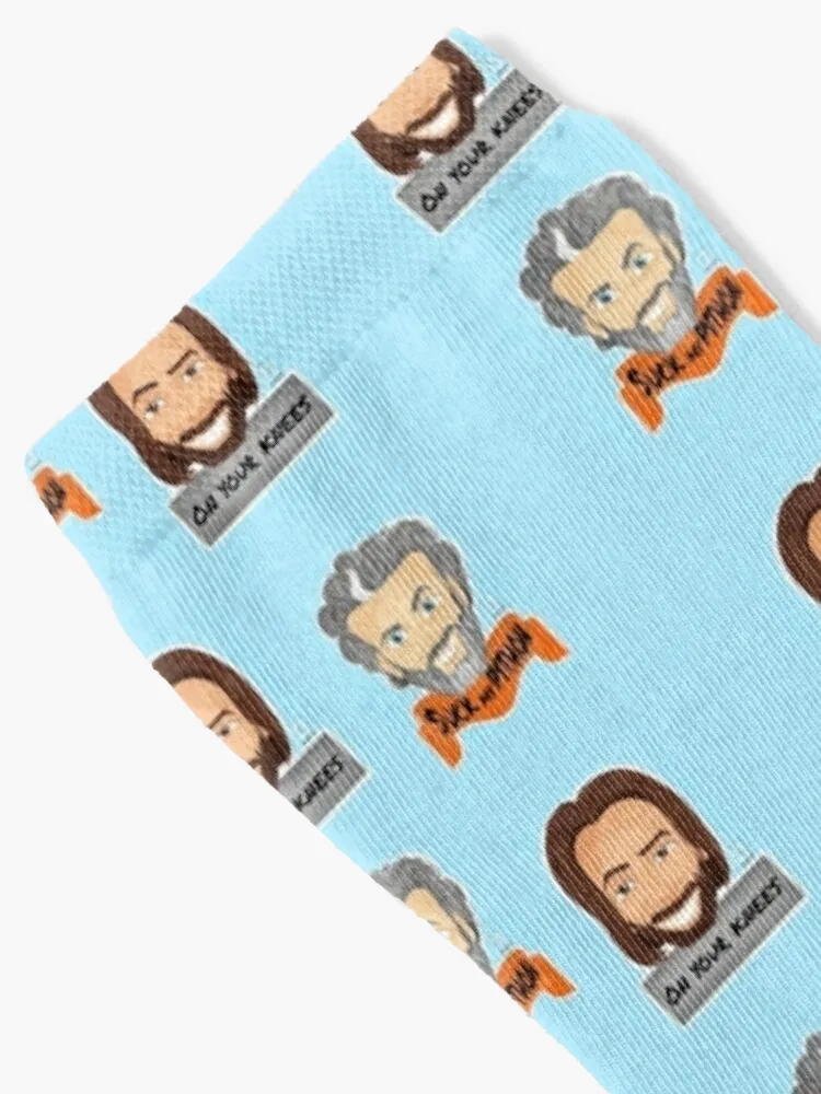 Michael Sheen and David Tennant Socks crazy winter thermal football Men Socks Luxury Brand Women's