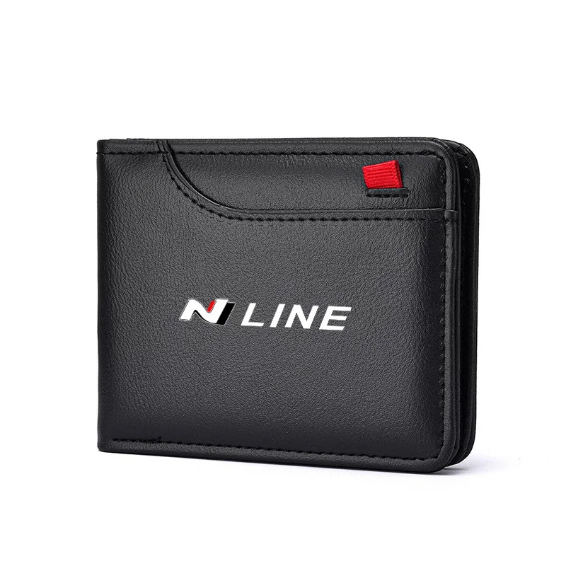 1PC Car Styling Driver License Credit Card Holder Business Wallet For Hyundai N Avante Sonata Elantra i30 i20 Tucson N Line - view 6