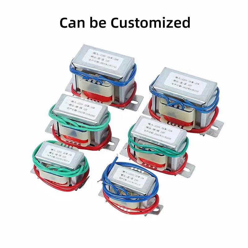 

Custom 50W 50VA EI66 type power transformer Load voltage 110V 220V 230V to 6V 9V 12V 36V audio transformer for Power Equipment