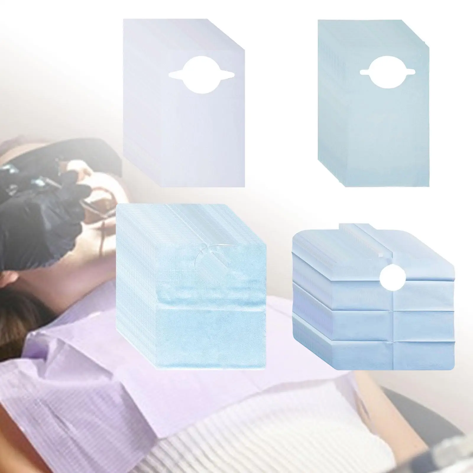 

50 нагрудников для взрослых, защита для обеденной одежды, удобные, удобные пятна и проливание