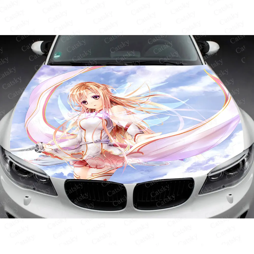 

Anime Sword Art Online Car Hood Wrap Decal Vinyl Sticker Full Color Graphic Car Sticker Full Color Graphic Customed Fit Any Car