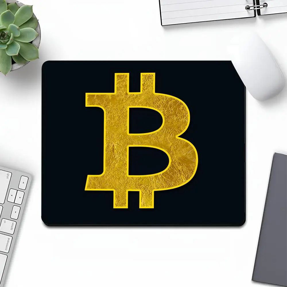 Bitcoin Mouse Wholesale Pad Art Gaming Gamer Small Rubber Locking Edge Large Computer MousePad Laptop Desk Pad