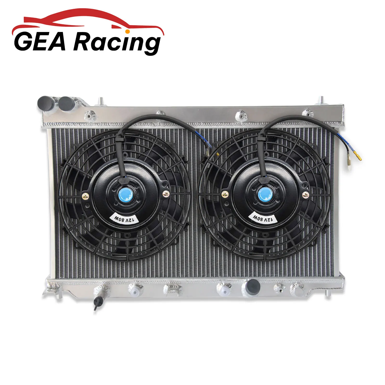 

Aluminum Radiator + Fans For 2007-2008 Honda Jazz UR-GDI GD3 1.5L L4 AT MT