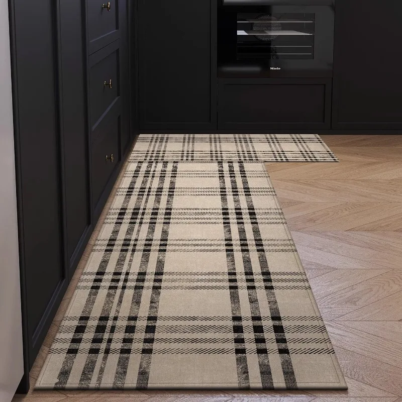 Advanced Minimalist Kitchen Floor Mat TPR Rubber Anti-slip Foot Mats Dirt-Resistant Wear-resistant Carpet Home Decoration Rug