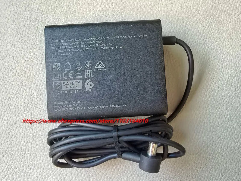 100% Original AC Adapter 24V 2.71A HW-240271D0D Charger for HUAWEI Sound X Sound SE Power Supply HW-240271C00