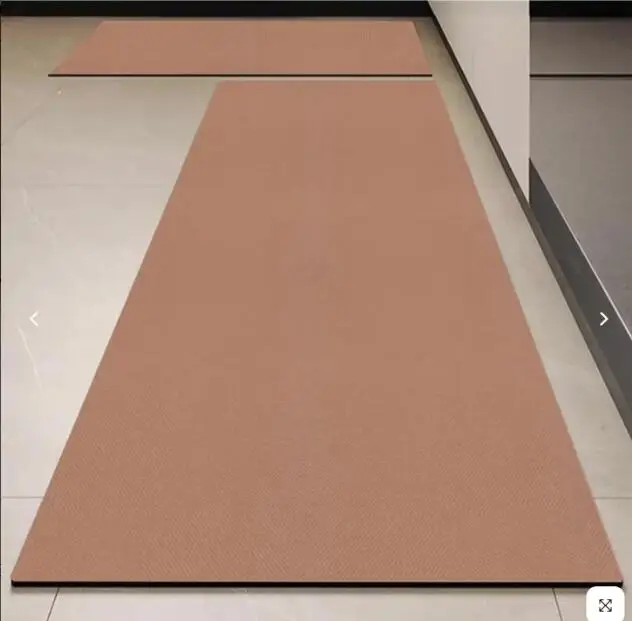 

Кухонный напольный коврик на заказ, водонепроницаемые кожаные коврики, нескользящий длинный ковер, маслостойкий домашний 주방바닥매트 Pvc주방매트