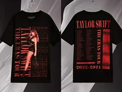 The Eras Tour Reputation Live Photo Oversized T-Shirt Official Website Around Short Sleeves Men Women Gift Cotton Short Sleeve