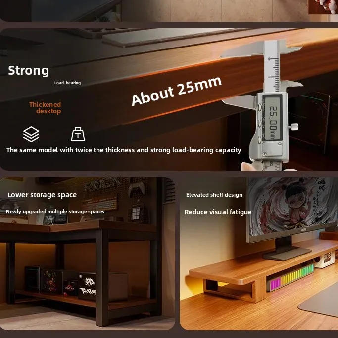 Modern Corner Computer Desk L-shaped Hole Desk Integrated Household Bedroom Study Table, Corner Laptop Stand E-sports Table