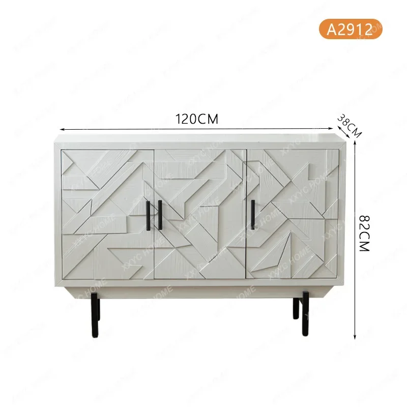 entrance cabinet, entrance corridor, aisle, white decorative cabinet, high-end creative storage cabinet