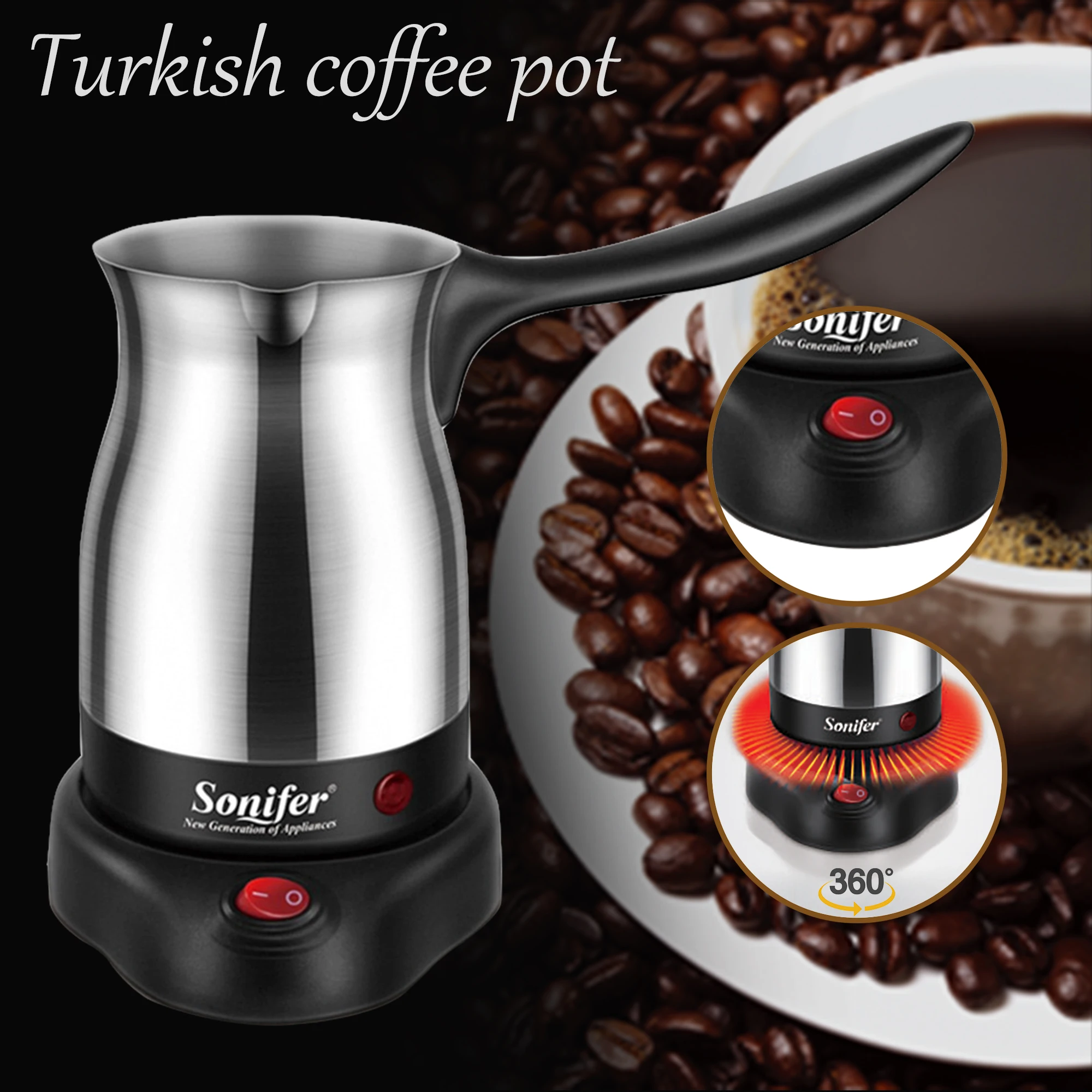 Electric Turkish Coffee Pot Turkish Coffee Maker Coffee Boiling Pot