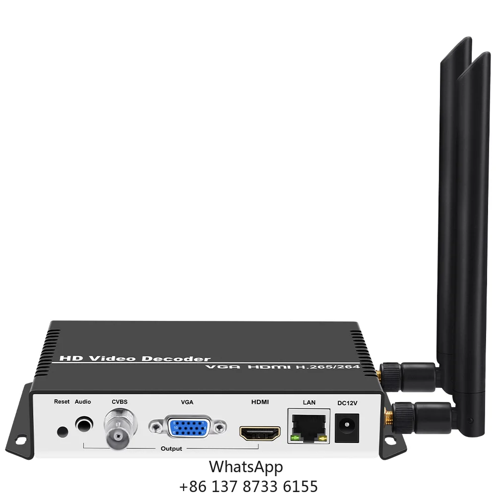 IP To HDMI Wireless Decoder HTTP RTMP RTP UDP Input IPTV 4K Decoder