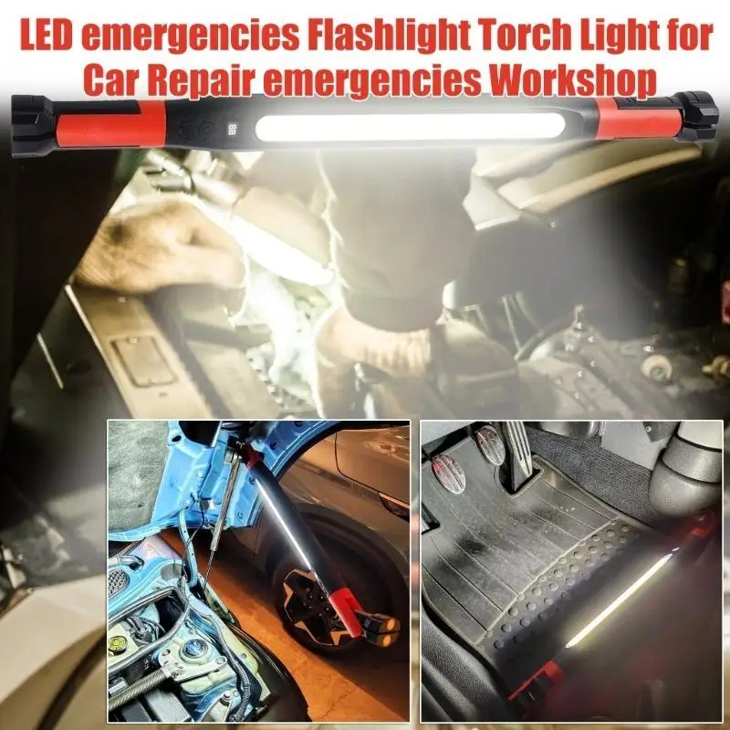 Bright LED Work Light 3 Modes 360 Degree Rotating Waterproof Inspection Lamp with Magnetic Base for Auto Repair Camping